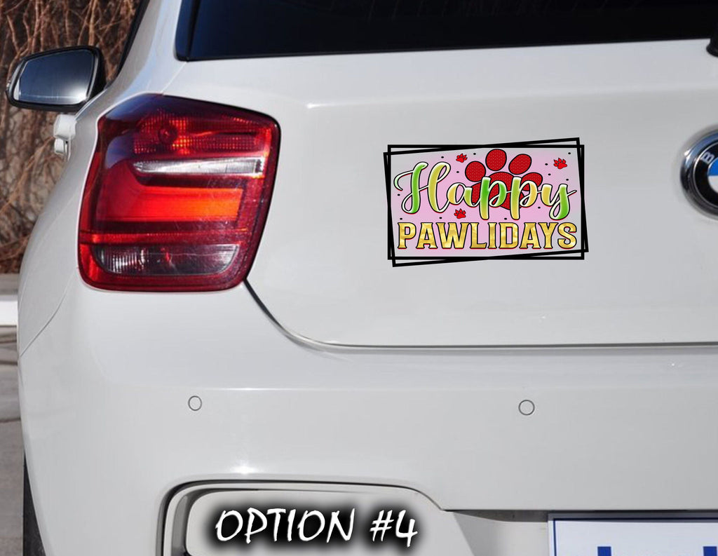 Dog window sticker, Merry Christmas Stickers, Christmas car decal bumper, Dog bumper sticker, Funny dog car decal, Holiday car decor