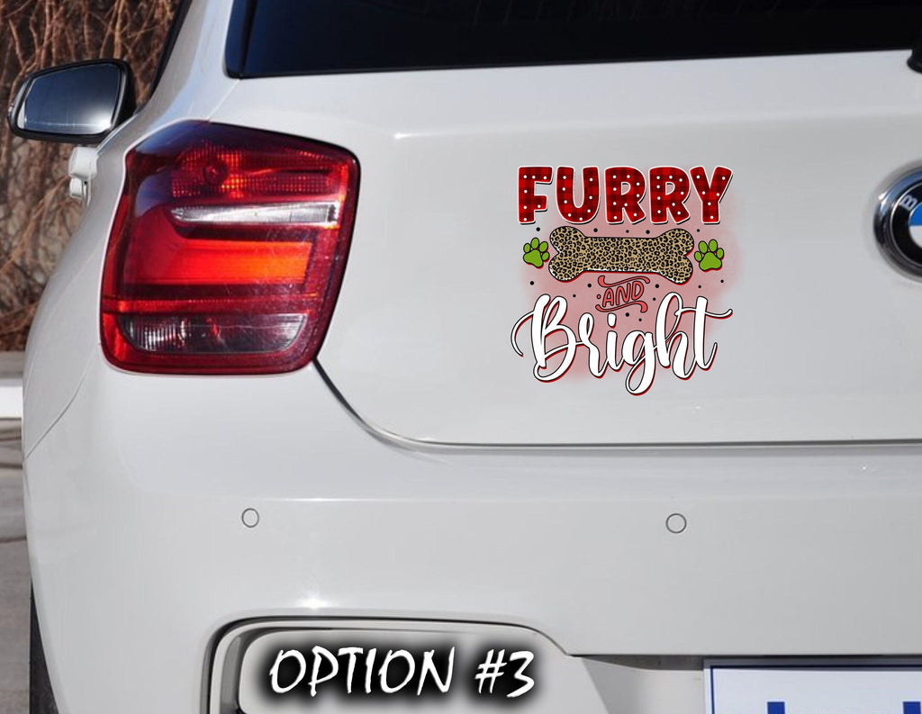 Dog window sticker, Merry Christmas Stickers, Christmas car decal bumper, Dog bumper sticker, Funny dog car decal, Holiday car decor