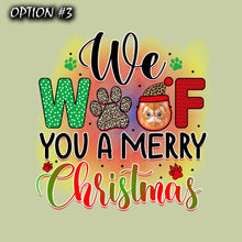 Load image into Gallery viewer, Holiday car decor, Merry Christmas Stickers, Dog window sticker, Christmas car decal bumper, Dog bumper sticker, Funny dog car decal