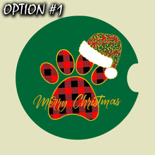 Load image into Gallery viewer, Gift Christmas Dog Stickers, Christmas car decal bumper, New Year's car sticker, Holiday car decor, Dog bumper sticker, Car glass sticker