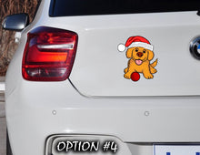 Load image into Gallery viewer, Christmas Vinyl Decal, Merry Christmas Decal, Christmas, Merry Christmas, Dog window sticker, Merry Christmas Stickers, Dog bumper sticker