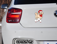 Load image into Gallery viewer, Christmas Vinyl Decal, Merry Christmas Decal, Christmas, Merry Christmas, Dog window sticker, Merry Christmas Stickers, Dog bumper sticker