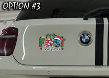 Load image into Gallery viewer, Holiday car decor, Merry Christmas Stickers, Dog window sticker, Christmas car decal bumper, Holiday car decor, Dog bumper sticker