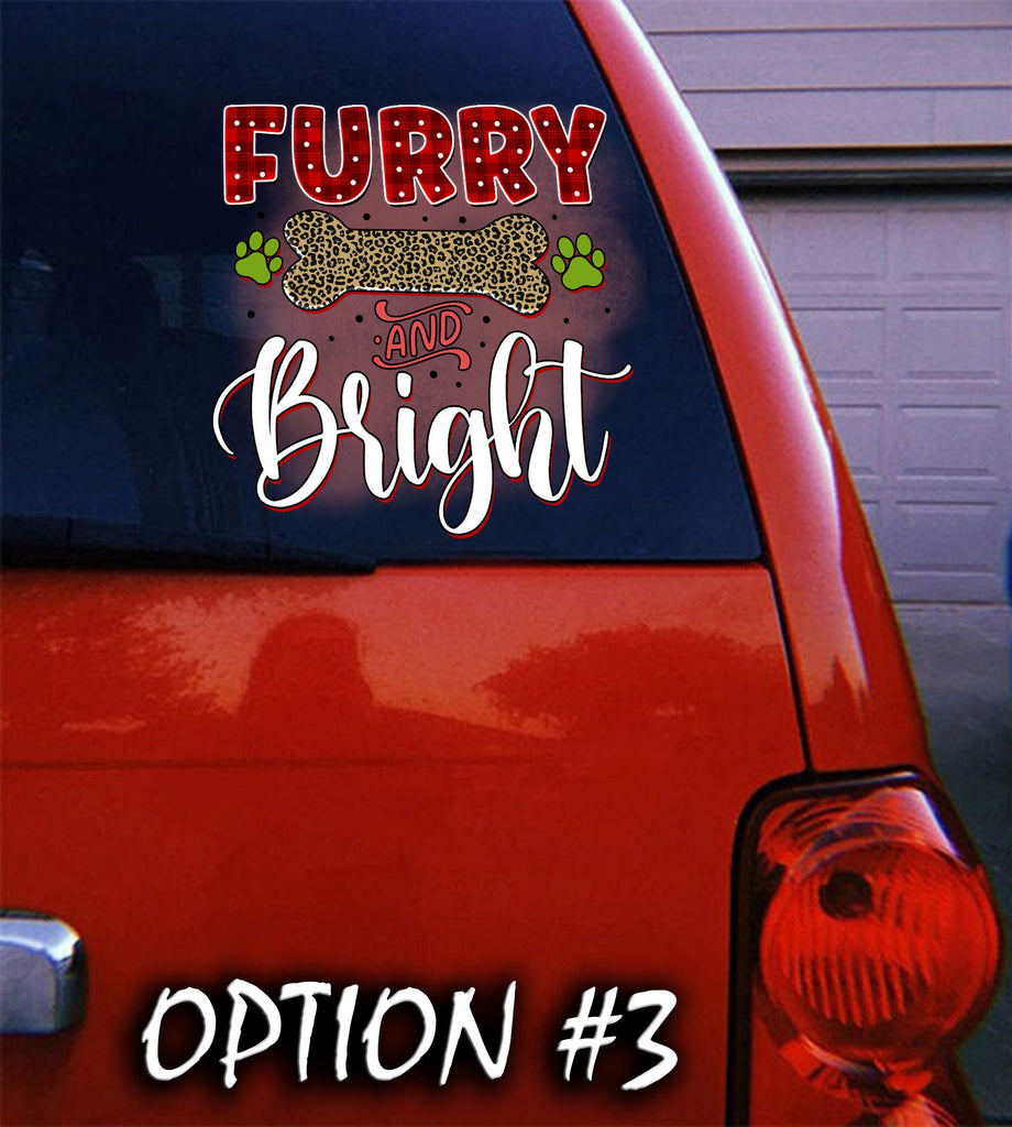 Merry Christmas Stickers, Funny dog car decal, Holiday car decor, Christmas car decal bumper, Dog bumper sticker, Dog window sticker