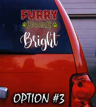 Load image into Gallery viewer, Merry Christmas Stickers, Funny dog car decal, Holiday car decor, Christmas car decal bumper, Dog bumper sticker, Dog window sticker