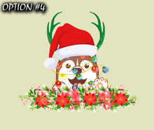 Load image into Gallery viewer, Christmas Doggie stickers, Christmas car sticker, Dog bumper sticker, Holiday car decor Christmas car decal bumper, Funny dog car decal