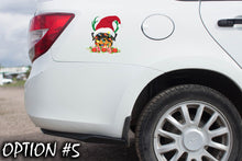 Load image into Gallery viewer, Christmas Doggie stickers, Christmas car sticker, Dog bumper sticker, Holiday car decor Christmas car decal bumper, Funny dog car decal