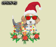 Load image into Gallery viewer, Christmas car decal bumper, Funny dog car decal, Holiday car decor, Christmas Doggie stickers, Christmas car sticker, Dog bumper sticker