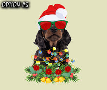 Load image into Gallery viewer, Pet christmas decor, Christmas car decal bumper, Funny dog car decal, Holiday car decor, Christmas car sticker, Dog bumper sticker