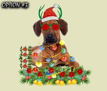 Load image into Gallery viewer, Pet christmas decor, Christmas car decal bumper, Funny dog car decal, Holiday car decor, Christmas car sticker, Dog bumper sticker