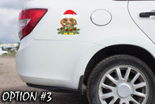 Load image into Gallery viewer, Dog bumper sticker, Pet christmas decor, Christmas car decal bumper, Funny dog car decal, Holiday car decor, Christmas car sticker