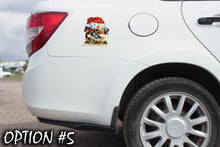 Load image into Gallery viewer, Holiday car decor, Christmas car sticker, Dog bumper sticker, Christmas car decal bumper, Funny dog car decal, Dog window sticker