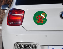 Load image into Gallery viewer, Merry Christmas Stickers, Holiday car decor, Dog bumper sticker, Christmas car decal bumper, Funny dog car decal, Dog window sticker