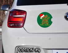 Load image into Gallery viewer, Merry Christmas Stickers, Holiday car decor, Dog bumper sticker, Christmas car decal bumper, Funny dog car decal, Dog window sticker