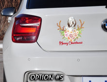 Load image into Gallery viewer, Holiday car decor, Christmas car decal bumper, Funny dog car decal, Merry Christmas Stickers, Dog bumper sticker, Dog window sticker