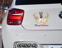 Load image into Gallery viewer, Funny dog car decal, Holiday car decor, Christmas car decal bumper, Merry Christmas Stickers, Dog bumper sticker, Dog window sticker