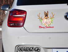 Load image into Gallery viewer, Christmas Santa Claus Vinyl Decal, Funny dog car decal, Holiday car decor, Merry Christmas Stickers, Dog bumper sticker, Dog window sticker