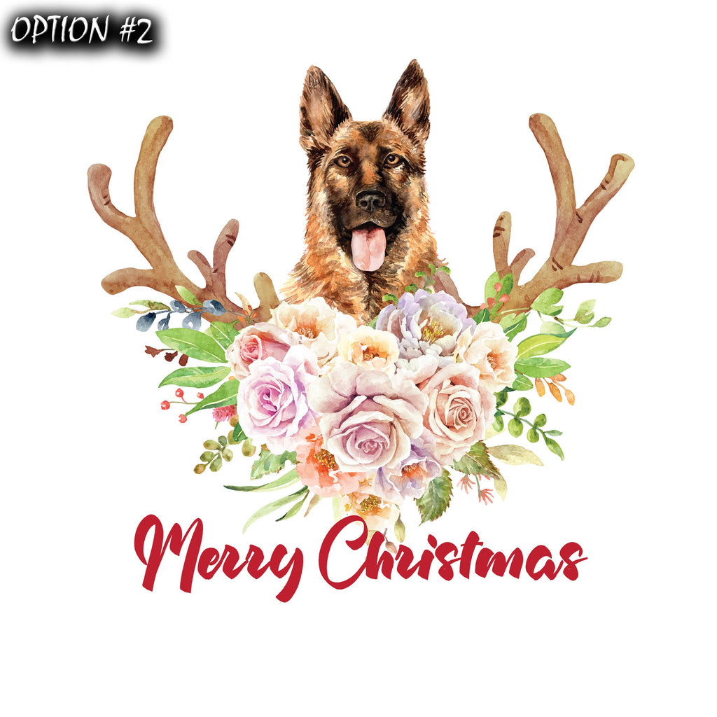 Christmas Santa Claus Vinyl Decal, Funny dog car decal, Holiday car decor, Merry Christmas Stickers, Dog bumper sticker, Dog window sticker