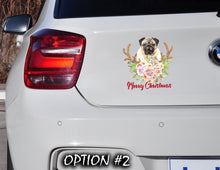 Load image into Gallery viewer, Christmas Car Bumper Sticker Decal, Funny dog car decal, Holiday car decor, Merry Christmas Stickers, Dog bumper sticker, Dog window sticker