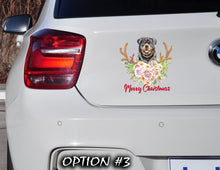 Load image into Gallery viewer, Christmas Car Bumper Sticker Decal, Funny dog car decal, Holiday car decor, Merry Christmas Stickers, Dog bumper sticker, Dog window sticker