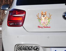 Load image into Gallery viewer, Funny dog car decal, Holiday car decor, Christmas Vinyl Decal, Merry Christmas Stickers, Dog bumper sticker, Dog window sticker