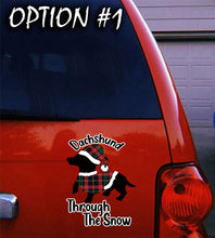 Load image into Gallery viewer, Holiday car decor, Christmas car decal bumper, Funny dog car decal, Merry Christmas Stickers, Dog bumper sticker, Dog window sticker