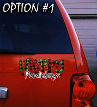 Load image into Gallery viewer, Funny dog car decal, Holiday car decor, Christmas car decal bumper, Merry Christmas Stickers, Dog bumper sticker, Dog window sticker