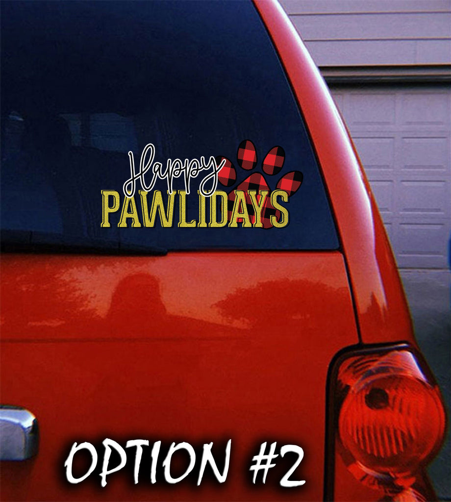Funny dog car decal, Holiday car decor, Christmas car decal bumper, Merry Christmas Stickers, Dog bumper sticker, Dog window sticker