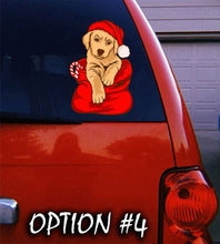 Load image into Gallery viewer, Funny dog car decal, Holiday car decor, Christmas car decal bumper, Merry Christmas Stickers, Dog bumper sticker, Dog window sticker