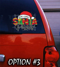 Load image into Gallery viewer, Funny dog car decal, Holiday car decor, Christmas car decal bumper, Merry Christmas Stickers, Dog bumper sticker, Dog window sticker