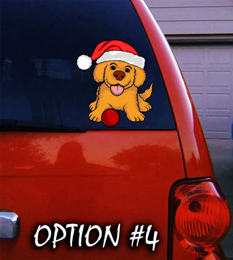Merry Christmas Stickers, Dog bumper sticker, Dog window sticker, Funny dog car decal, Holiday car decor, Christmas car decal bumper