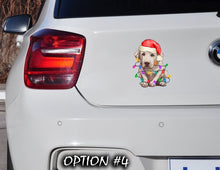 Load image into Gallery viewer, Dog bumper sticker, Christmas Vinyl Decal, Dog window sticker, Merry Christmas Stickers, Merry Christmas Decal, Christmas, Merry Christmas