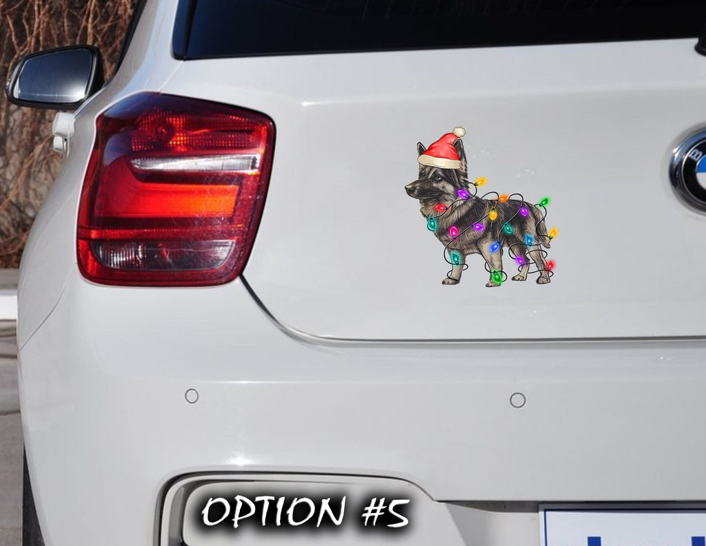 Dog bumper sticker, Christmas Vinyl Decal, Dog window sticker, Merry Christmas Stickers, Merry Christmas Decal, Christmas, Merry Christmas