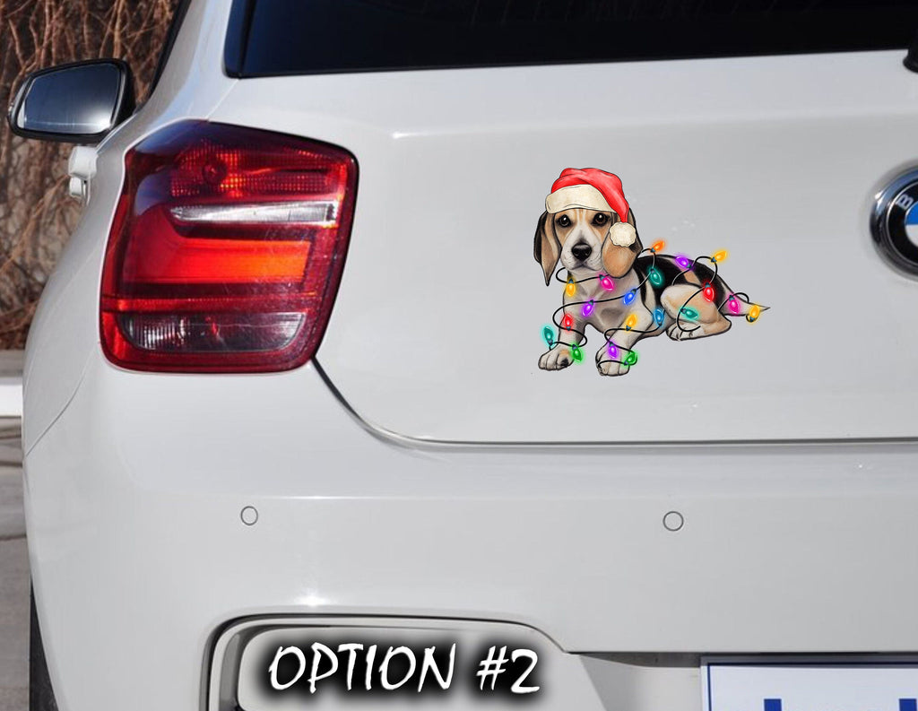 Merry Christmas Stickers, Merry Christmas Decal, Dog bumper sticker, Christmas Vinyl Decal, Dog window sticker, Christmas, Merry Christmas