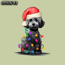 Load image into Gallery viewer, Holiday Decal, Merry And Bright Sticker, Christmas Sticker, Christmas Label, Dog bumper sticker, Christmas Vinyl Decal, Dog window sticker