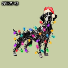 Load image into Gallery viewer, Holiday Decal, Merry And Bright Sticker, Christmas Sticker, Christmas Label, Dog bumper sticker, Christmas Vinyl Decal, Dog window sticker