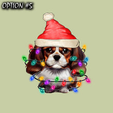 Load image into Gallery viewer, Christmas Label, Dog bumper sticker, Christmas Vinyl Decal, Dog window sticker, Holiday Decal, Merry And Bright Sticker, Christmas Sticker