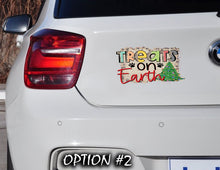 Load image into Gallery viewer, Holiday Decal, Christmas Vinyl Decal, Christmas Label, Dog bumper sticker, Dog window sticker, Merry And Bright Sticker, Christmas Sticker
