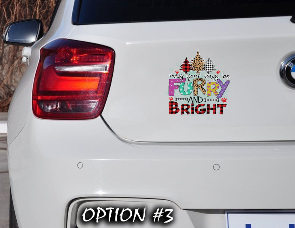 Merry Christmas Stickers, Funny dog car decal, Holiday car decor, Christmas car decal bumper, Dog bumper sticker, Dog window sticker