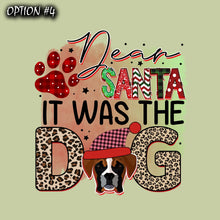 Load image into Gallery viewer, Christmas car decal bumper, Dog bumper sticker, Dog window sticker, Merry Christmas Stickers, Funny dog car decal, Holiday car decor