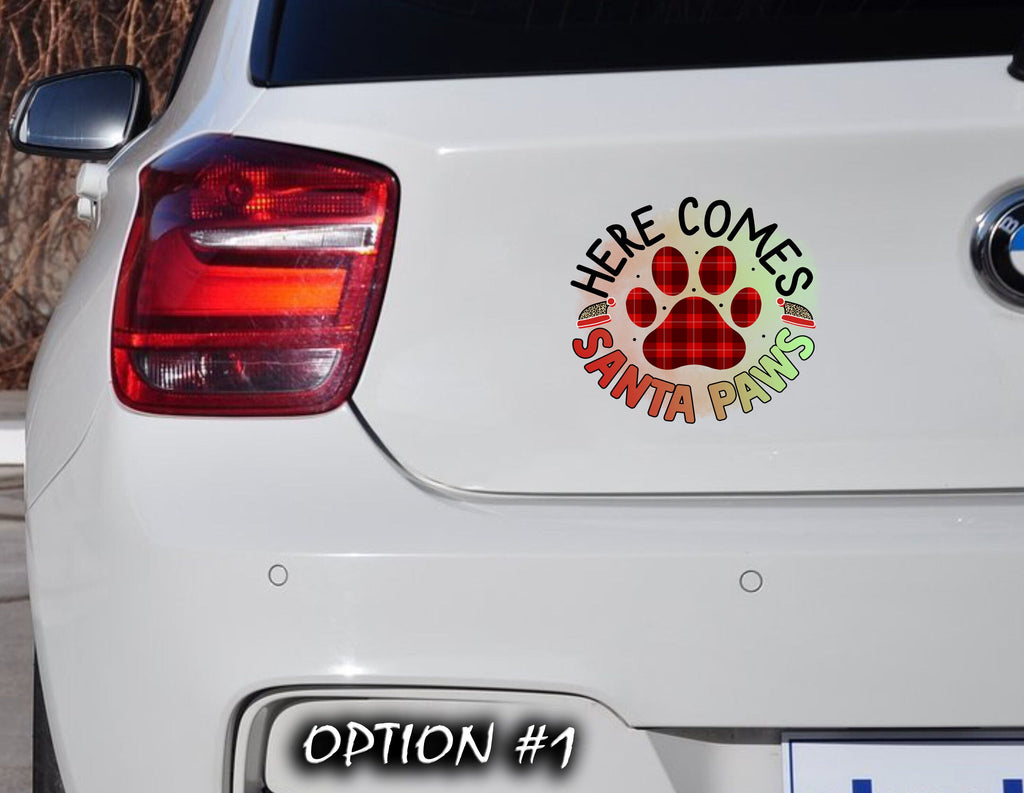Merry Christmas Stickers, Dog window sticker, Christmas car decal bumper, Dog bumper sticker, Funny dog car decal, Holiday car decor