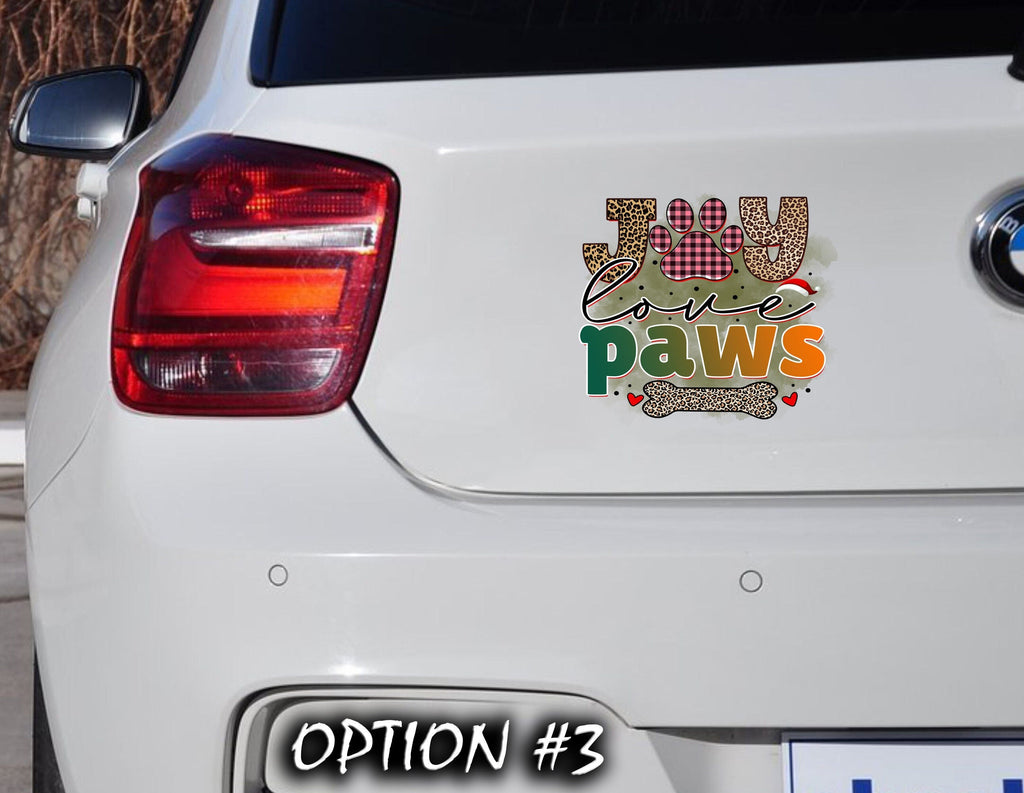 Merry Christmas Stickers, Dog window sticker, Christmas car decal bumper, Dog bumper sticker, Funny dog car decal, Holiday car decor