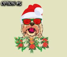 Load image into Gallery viewer, Dog Label Sticker, Dog window sticker, Holiday car decor, Christmas car sticker, Funny dog car decal, Dog bumper sticker, Car decal bumper