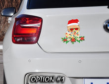 Load image into Gallery viewer, Dog Label Sticker, Dog window sticker, Holiday car decor, Christmas car sticker, Funny dog car decal, Dog bumper sticker, Car decal bumper