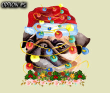 Load image into Gallery viewer, New Year's car sticker, Holiday car decor, Gift Christmas Dog Stickers, Christmas car decal bumper, Dog bumper sticker, Car glass sticker
