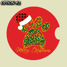 Load image into Gallery viewer, New Year's car sticker, Dog Paw sticker dog car decal, Dog window sticker, Holiday car decor, Dog bumper sticker, Christmas car decal car