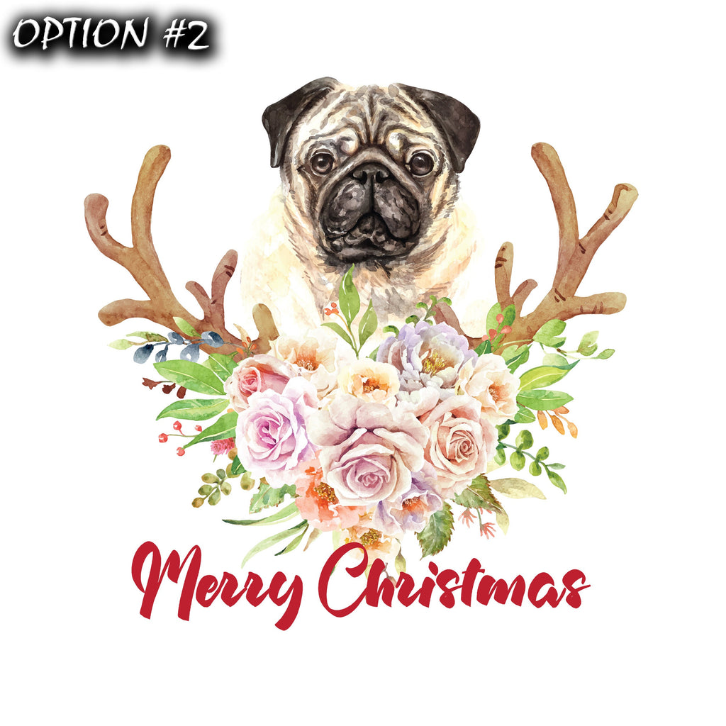 Christmas Santa Claus Vinyl Decal, Funny dog car decal, Holiday car decor, Merry Christmas Stickers, Dog bumper sticker, Dog window sticker