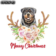 Load image into Gallery viewer, Christmas Santa Claus Vinyl Decal, Funny dog car decal, Holiday car decor, Merry Christmas Stickers, Dog bumper sticker, Dog window sticker