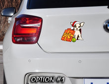 Load image into Gallery viewer, Christmas Vinyl Decal, Merry Christmas Decal, Christmas, Merry Christmas, Dog window sticker, Merry Christmas Stickers, Dog bumper sticker