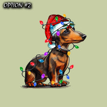 Load image into Gallery viewer, Santa Claus Vinyl Decal, Dog window sticker, Merry Christmas Stickers, Dog bumper sticker, Funny dog car decal, Holiday car decor